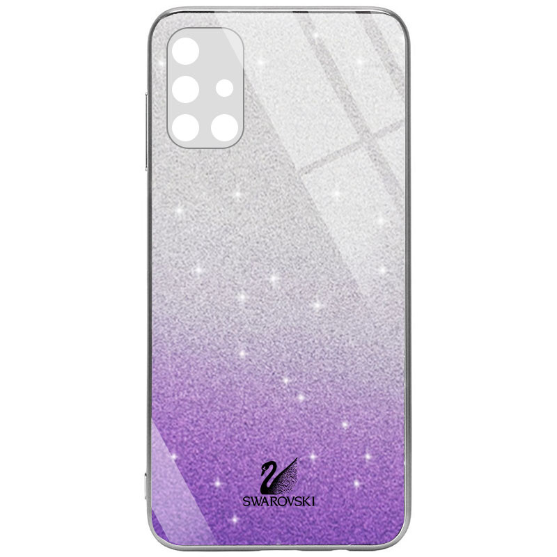 

TPU+Glass чехол Swarovski Full Camera для Samsung Galaxy M31s Фиолетовый (154726)