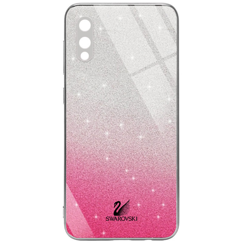 

TPU+Glass чохол Swarovski Full Camera для Samsung Galaxy M31s (Малиновий)