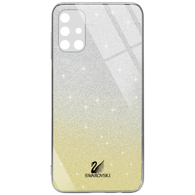 

TPU+Glass чехол Swarovski Full Camera для Samsung Galaxy M31s Золотой (154722)