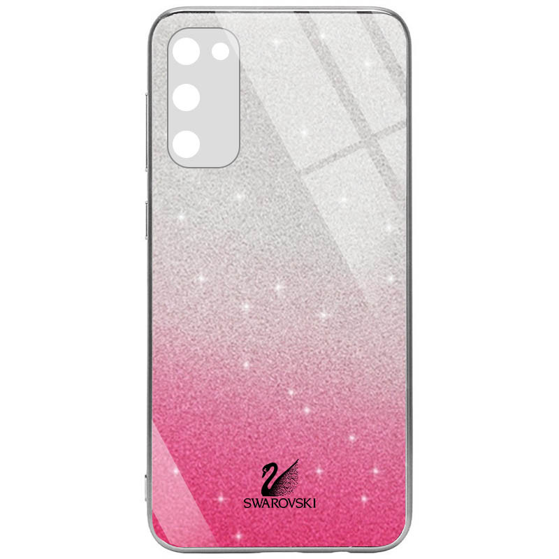 

TPU+Glass чехол Swarovski Full Camera для Samsung Galaxy S20 FE Малиновый (154741)