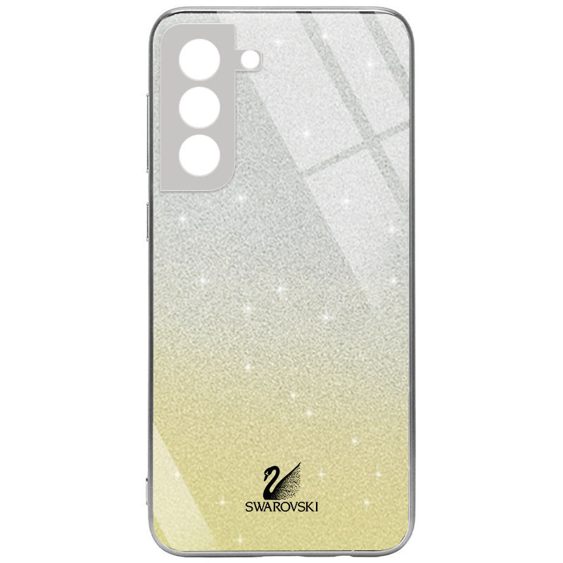 

TPU+Glass чохол Swarovski Full Camera для Samsung Galaxy S21+ (Золотий)