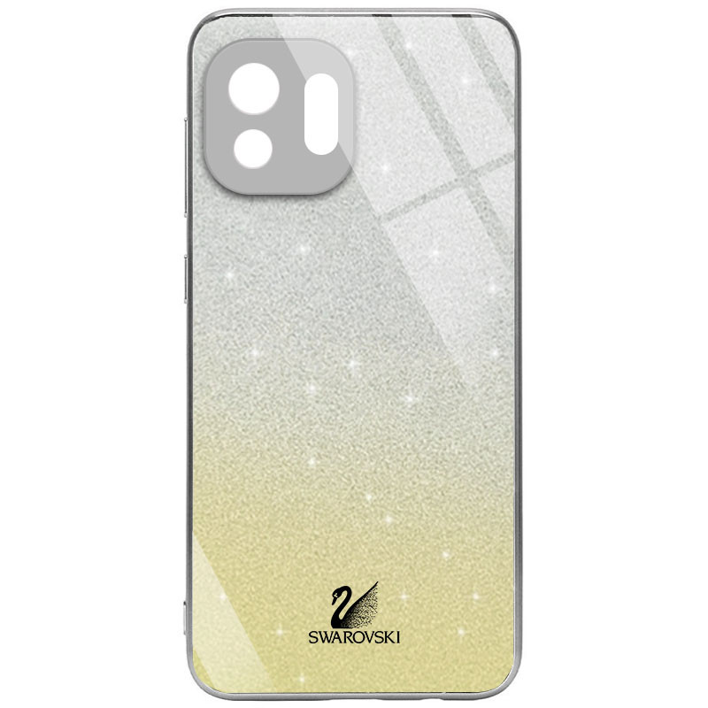 

TPU+Glass чехол Swarovski Full Camera для Xiaomi Mi 11 Lite Персиковый (194073)