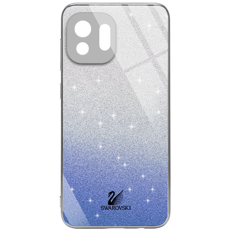 

TPU+Glass чехол Swarovski Full Camera для Xiaomi Mi 11 Lite Синий (194059)