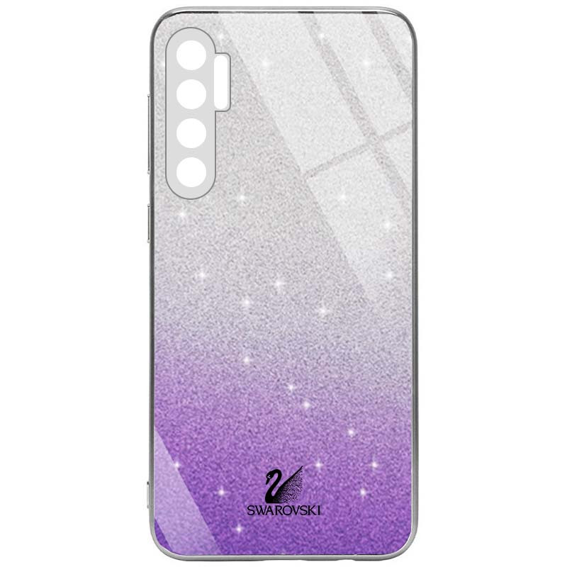 

TPU+Glass чехол Swarovski Full Camera для Xiaomi Mi Note 10 Lite Фиолетовый (154753)