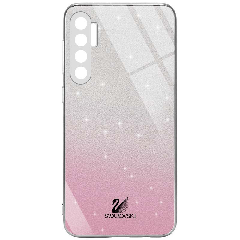 

TPU+Glass чехол Swarovski Full Camera для Xiaomi Mi Note 10 Lite Розовый (154751)