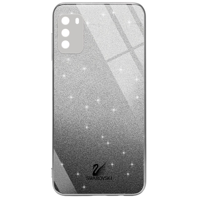 

TPU+Glass чехол Swarovski Full Camera для Xiaomi Poco M3 Черный (181456)