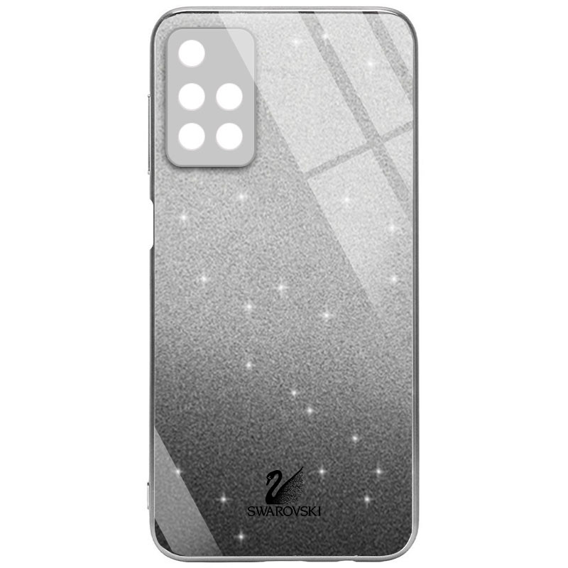 

TPU+Glass чехол Swarovski Full Camera для Xiaomi Redmi 10 Черный (194088)