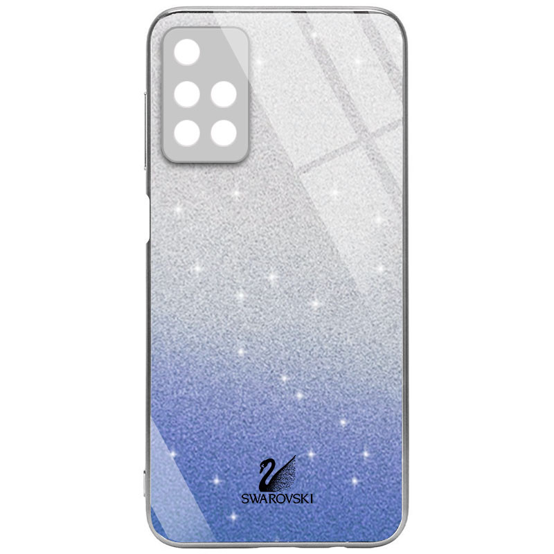

TPU+Glass чехол Swarovski Full Camera для Xiaomi Redmi 10 Синий (194086)