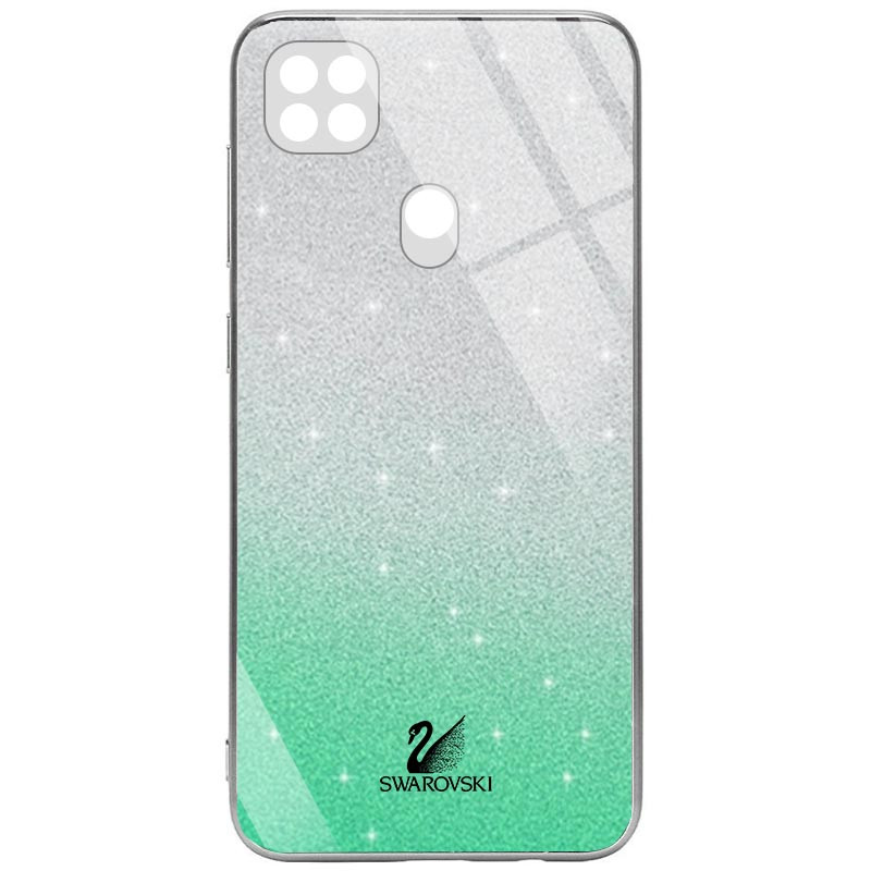 

TPU+Glass чехол Swarovski Full Camera для Xiaomi Redmi 9C Бирюзовый (154774)