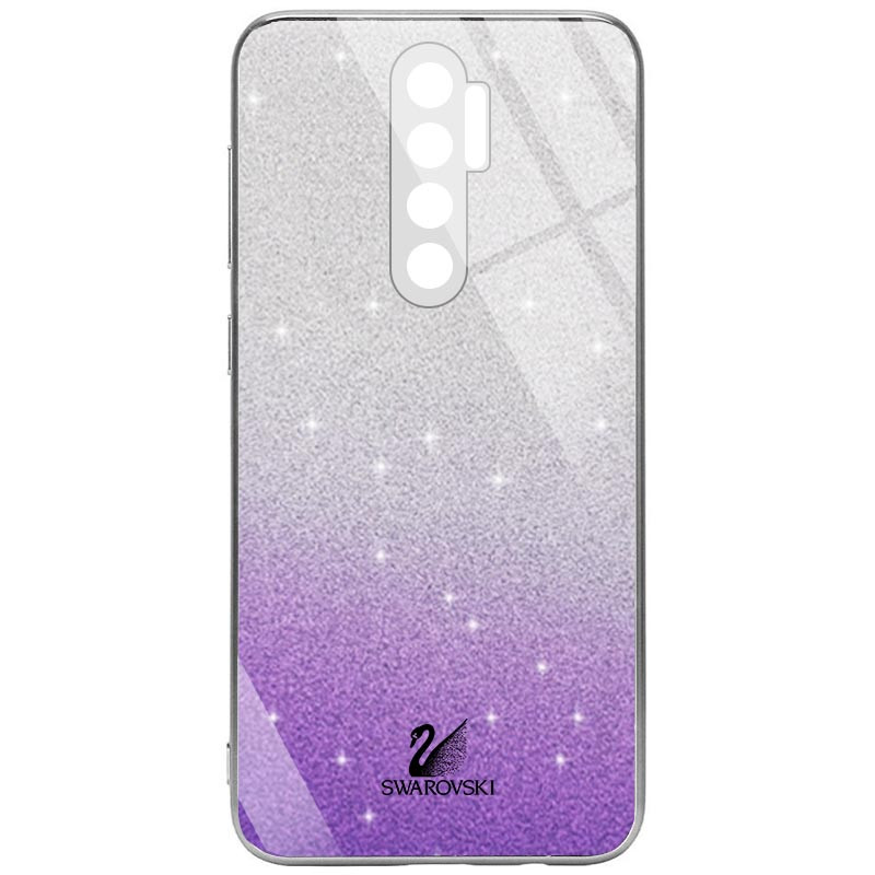 

TPU+Glass чехол Swarovski Full Camera для Xiaomi Redmi 9 Фиолетовый (154762)