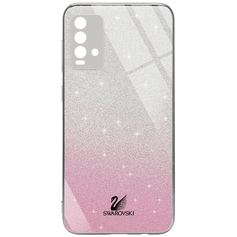 

TPU+Glass чехол Swarovski Full Camera для Xiaomi Redmi 9 Power Розовый (181489)