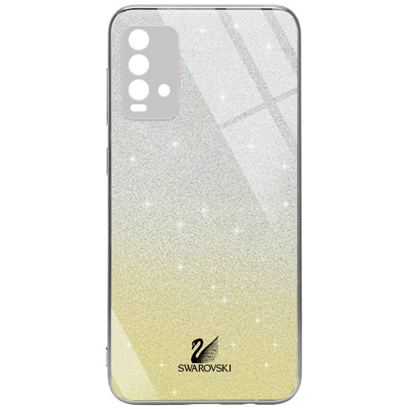 

TPU+Glass чехол Swarovski Full Camera для Xiaomi Redmi 9 Power Золотой (181487)