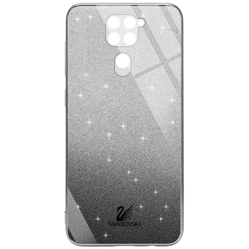 

TPU+Glass чехол Swarovski Full Camera для Xiaomi Redmi Note 9 / Redmi 10X Черный (154790)