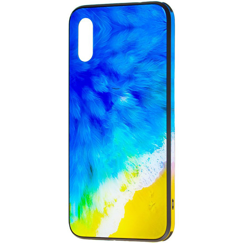 

TPU+Glass чехол Cute Print для Apple iPhone X (5.8") / XS (5.8") Пляж (109469)