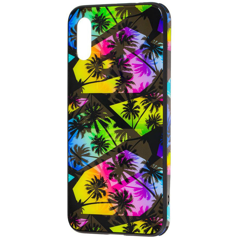 

TPU+Glass чехол Cute Print для Apple iPhone XR (6.1") Пальмы (109477)