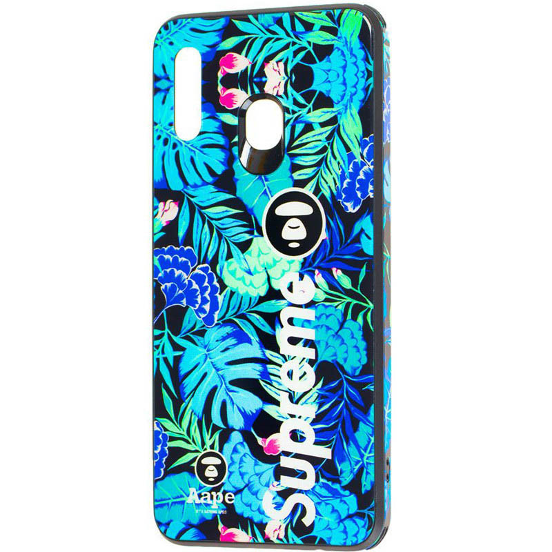 

TPU+Glass чехол Cute Print для Samsung Galaxy A40 (A405F) Supreme color (109495)