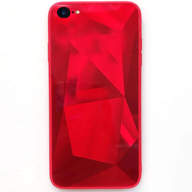 

TPU+Glass чехол Diamond series для Apple iPhone SE (2020) Красный (99253)