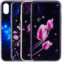 

TPU+Glass чехол Fantasy с глянцевыми торцами для Apple iPhone X (5.8")