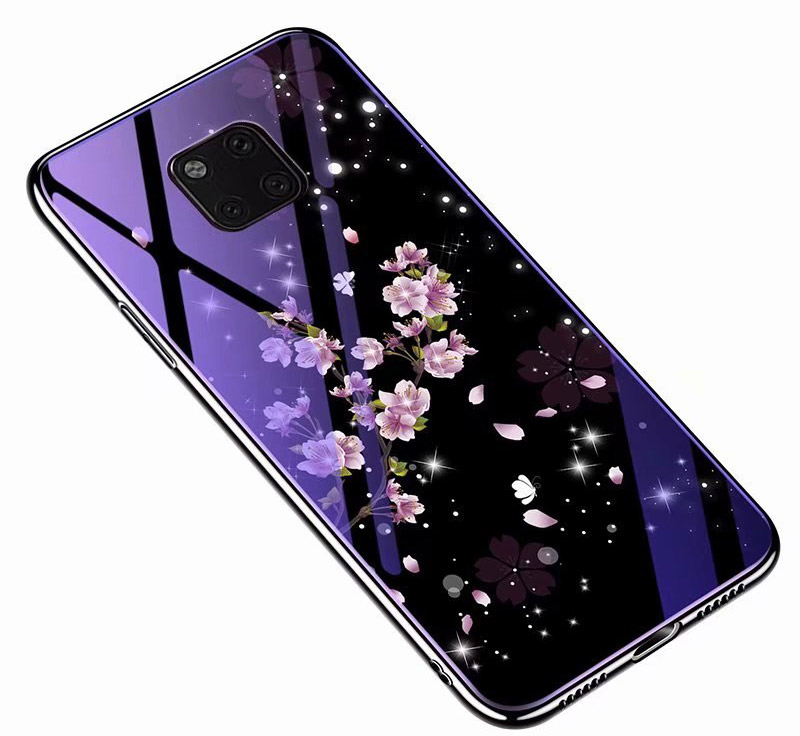 

TPU+Glass чехол Fantasy с глянцевыми торцами для Huawei Mate 20 Pro Цветение (96234)