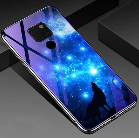 

TPU+Glass чохол Fantasy з глянсовими торцями для Huawei Mate 20 (Лунная ночь)