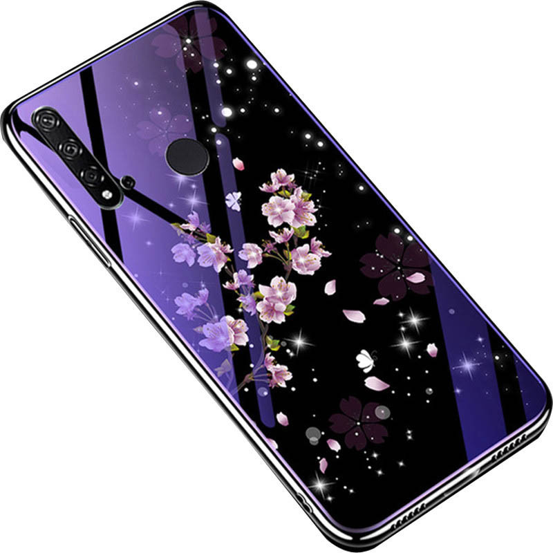 

TPU+Glass чохол Fantasy з глянсовими торцями для Huawei Nova 5i / P20 lite (2019) (Цвітіння)