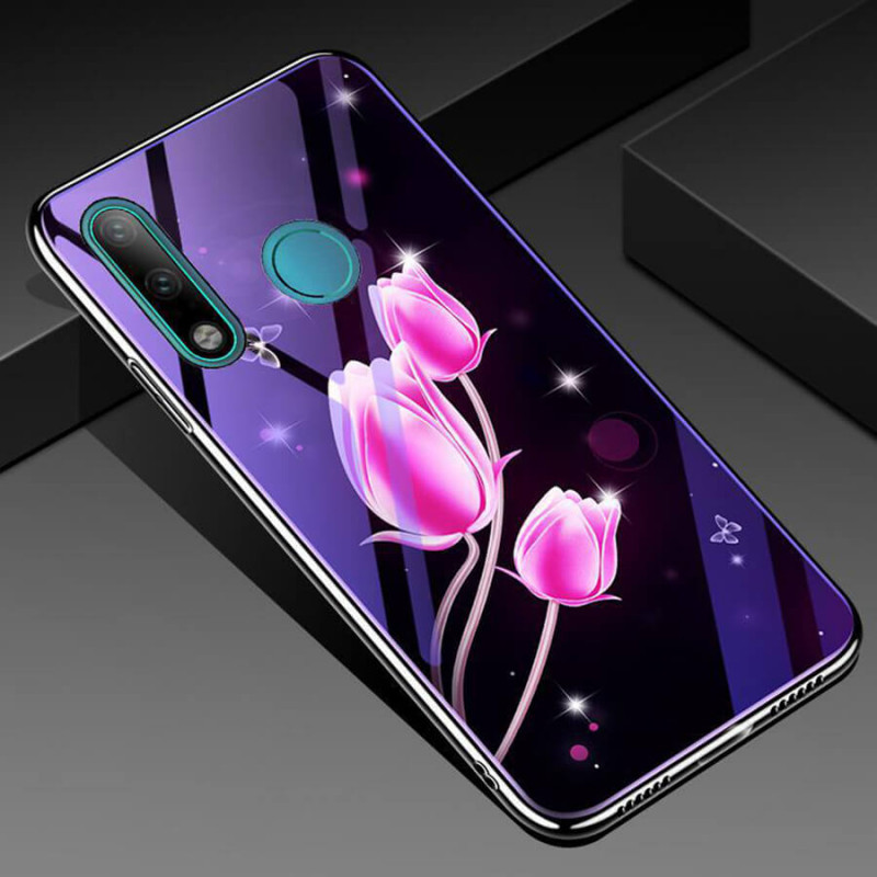 

TPU+Glass чохол Fantasy з глянсовими торцями для Huawei P30 lite (Тюльпаны)