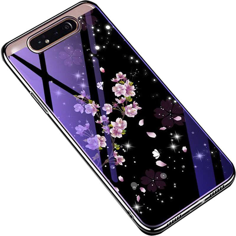 

TPU+Glass чехол Fantasy с глянцевыми торцами для Samsung Galaxy A80 Цветение (109840)