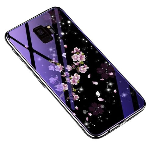 

TPU+Glass чехол Fantasy с глянцевыми торцами для Samsung Galaxy S9 Цветение (91345)