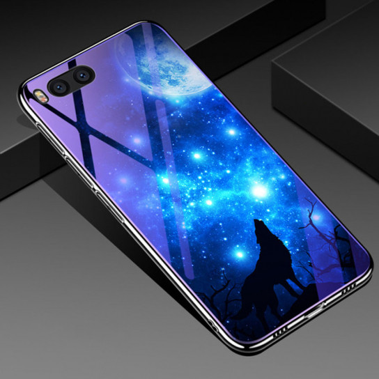 

TPU+Glass чехол Fantasy с глянцевыми торцами для Xiaomi Mi 6 Лунная ночь (90397)