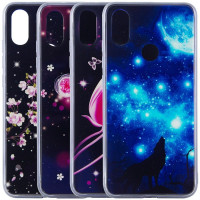 

TPU+Glass чехол Fantasy с глянцевыми торцами для Xiaomi Mi 8