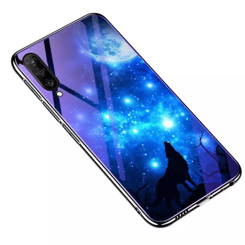 

TPU+Glass чехол Fantasy с глянцевыми торцами для Xiaomi Mi 9 Pro Лунная ночь (115238)