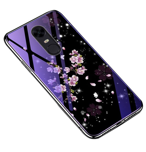 

TPU+Glass чехол Fantasy с глянцевыми торцами для Xiaomi Redmi 5 Plus / Redmi Note 5 (SC) Цветение (82359)