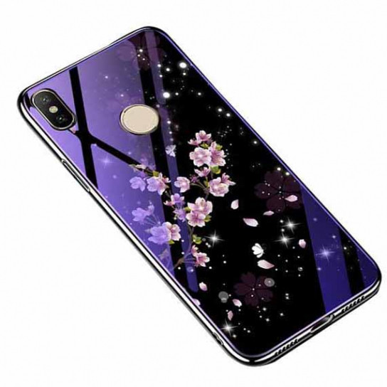 

TPU+Glass чехол Fantasy с глянцевыми торцами для Xiaomi Redmi Note 6 Pro Цветение (88564)
