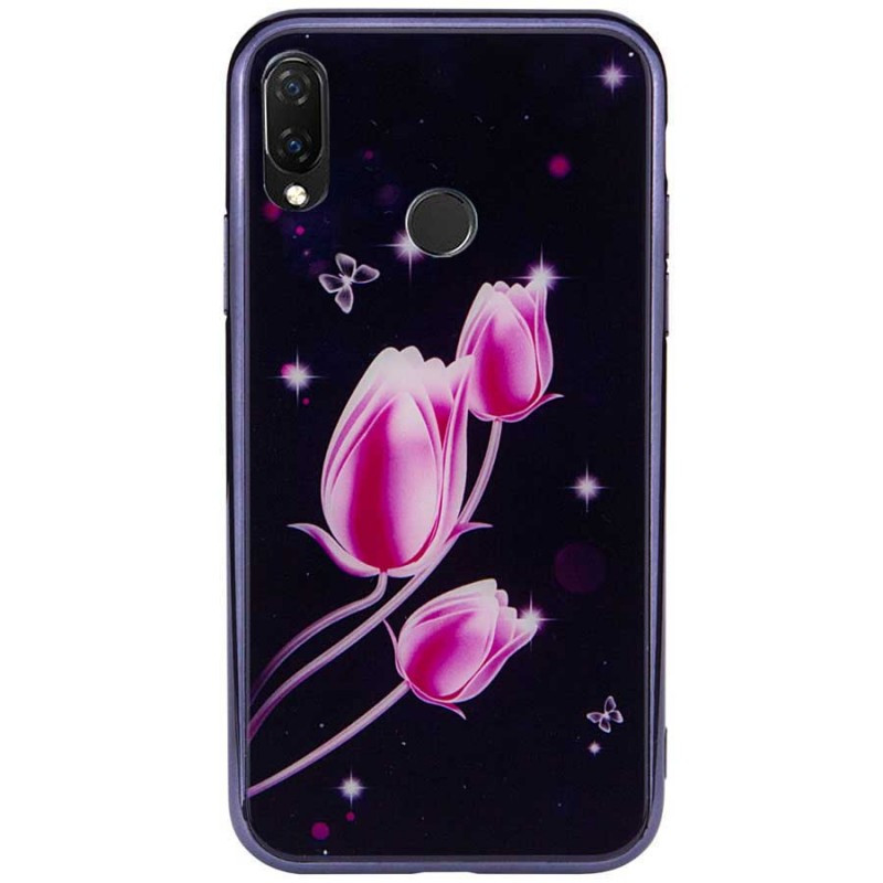 

TPU+Glass чехол Fantasy с глянцевыми торцами для Xiaomi Redmi Note 7 / Note 7 Pro / Note 7s Тюльпаны (99018)