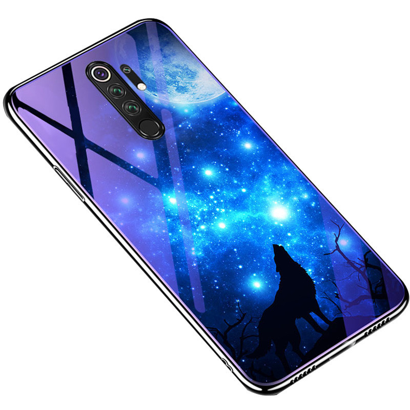 

TPU+Glass чехол Fantasy с глянцевыми торцами для Xiaomi Redmi Note 8 Pro Лунная ночь (111927)