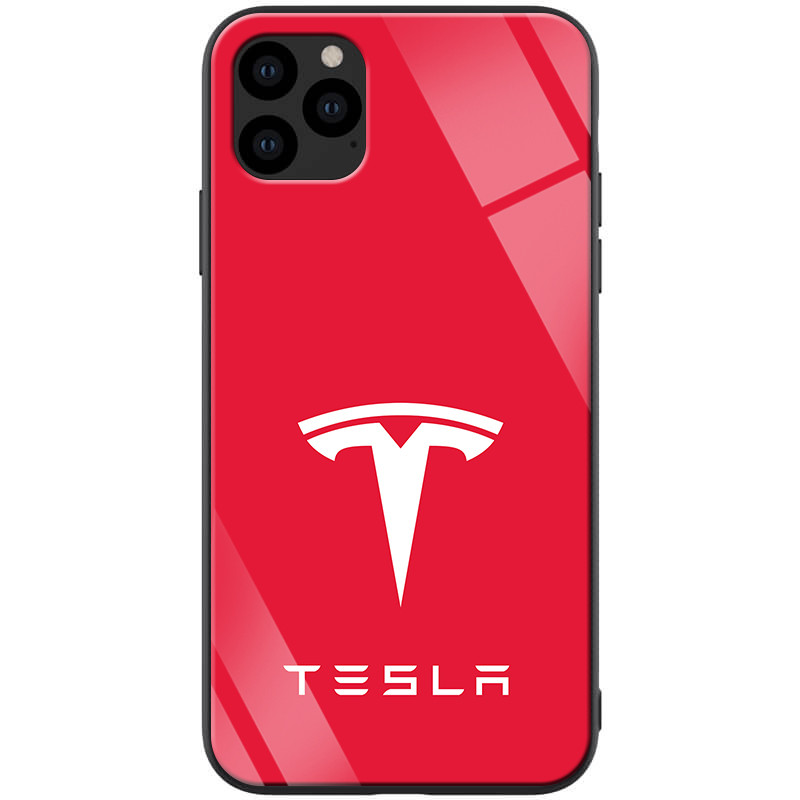 

TPU+Glass чехол ForFun для Apple iPhone 11 Pro (5.8") Красный/Тесла (119247)
