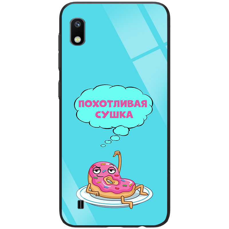 

TPU+Glass чехол ForFun для Samsung Galaxy A10 (A105F) Похотливая сушка / Голубой (109097)