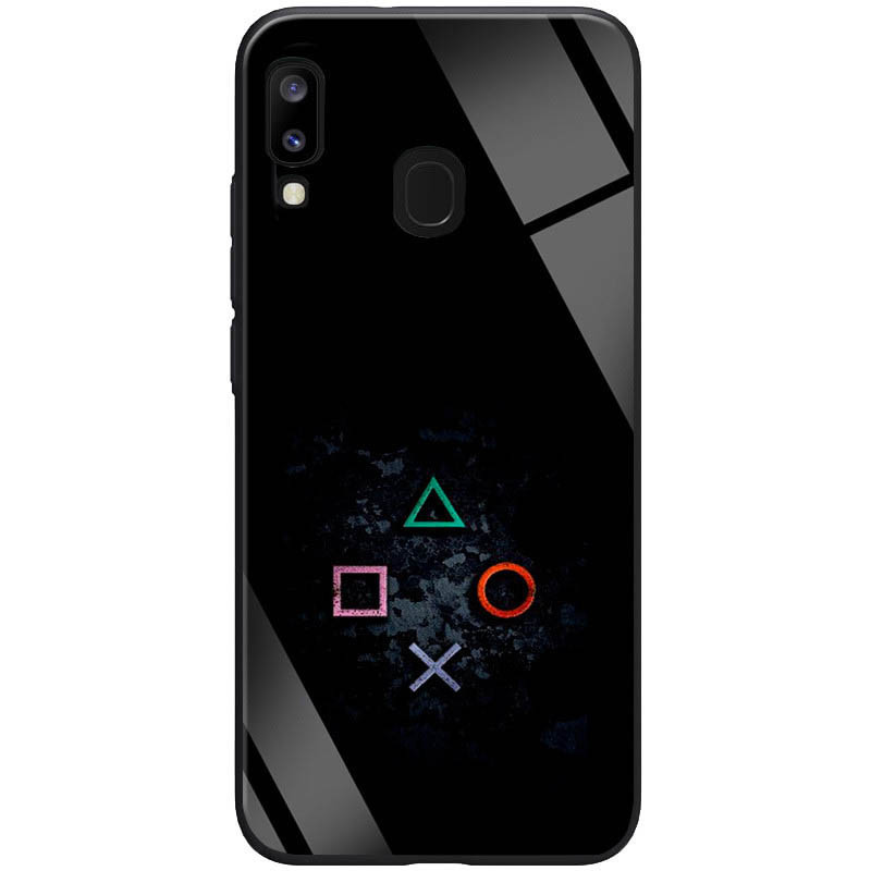 

TPU+Glass чехол ForFun для Samsung Galaxy A20 (A205F) PS / Черный (109855)