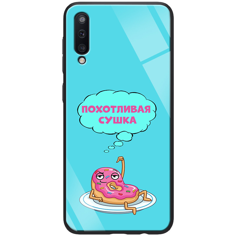 

TPU+Glass чохол ForFun для Samsung Galaxy A70 (A705F) (Хтива сушка / блакитний)