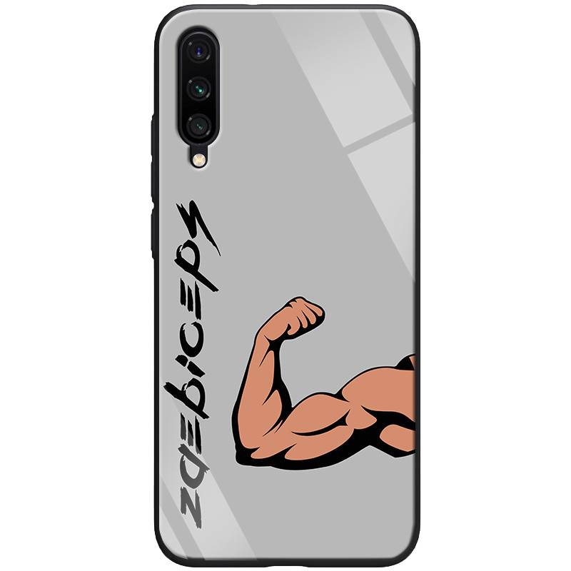 

TPU+Glass чохол ForFun для Xiaomi Mi A3 (CC9e) (Біцепс / сірий)