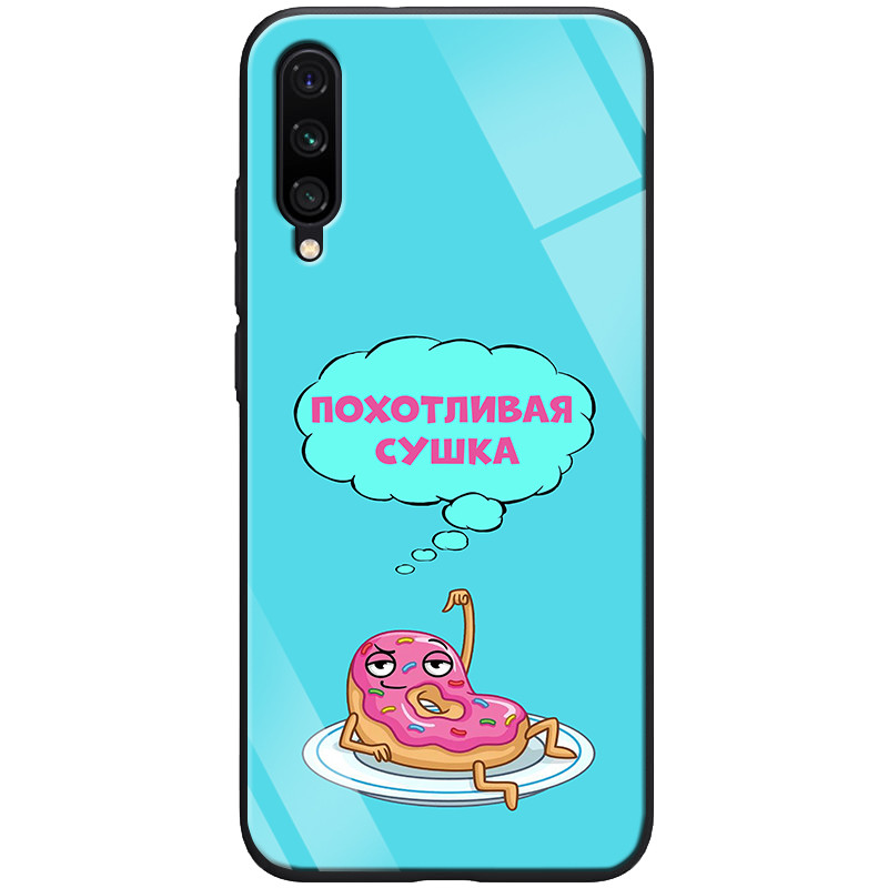 

TPU+Glass чехол ForFun для Xiaomi Mi A3 (CC9e) Похотливая сушка / Голубой (109141)