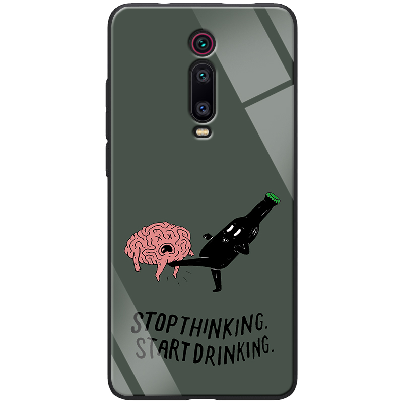 

TPU+Glass чохол ForFun для Xiaomi Redmi K20 (Stopthinking / сірий)