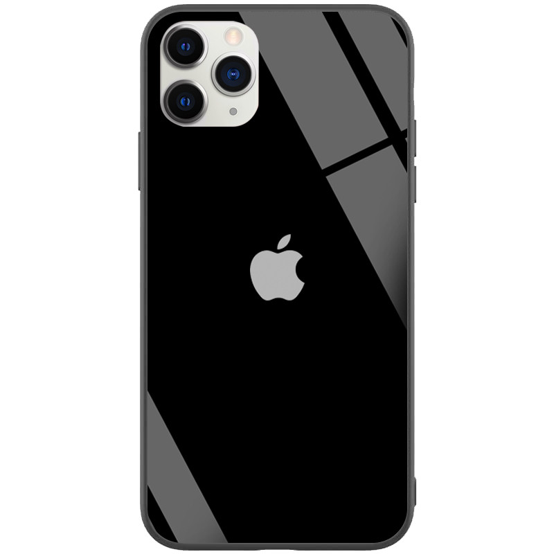 

TPU+Glass чохол GLOSSY Logo series для Apple iPhone 11 Pro (5.8") (Чорний / Black)