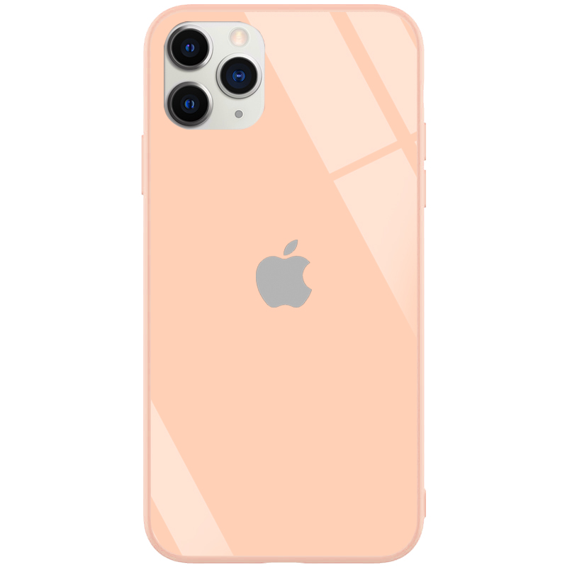 

TPU+Glass чехол GLOSSY Logo series для Apple iPhone 11 Pro Max (6.5") Rose Gold (118007)