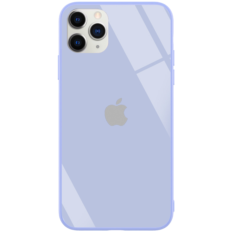 

TPU+Glass чехол GLOSSY Logo series для Apple iPhone 11 Pro Max (6.5") Серый / Lavender Gray (118015)