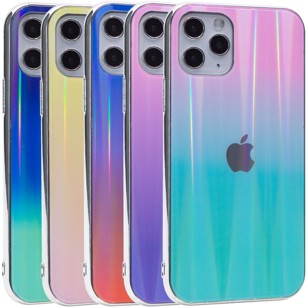 

TPU+Glass чехол Gradient Aurora с лого для Apple iPhone 11 Pro (5.8") (119624)