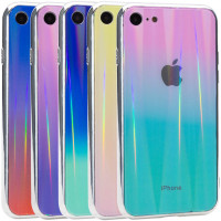 

TPU+Glass чехол Gradient Aurora с лого для Apple iPhone 7 / 8 (4.7")