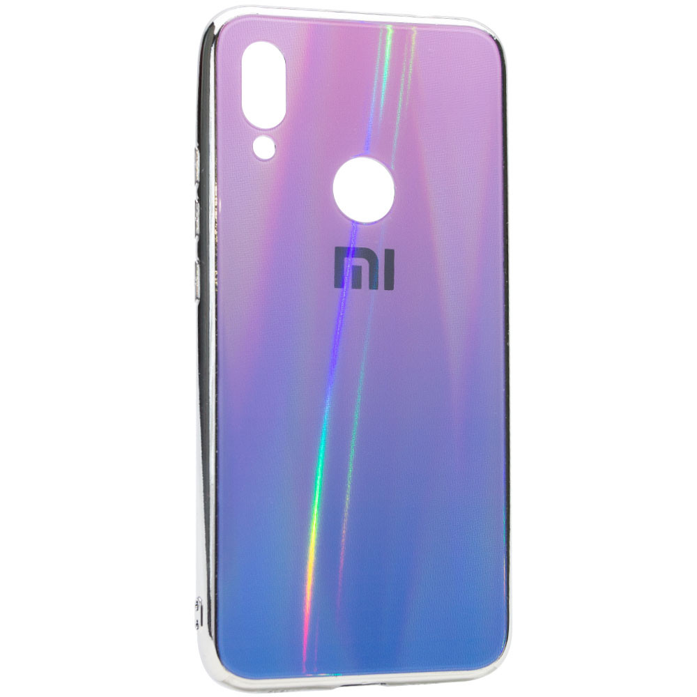 

TPU+Glass чехол Gradient Aurora с лого для Xiaomi Redmi 7 Фиолетовый (109024)