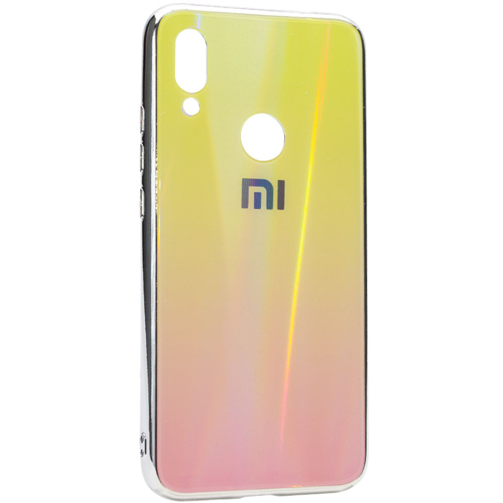 

TPU+Glass чехол Gradient Aurora с лого для Xiaomi Redmi 7 Розовый (109023)