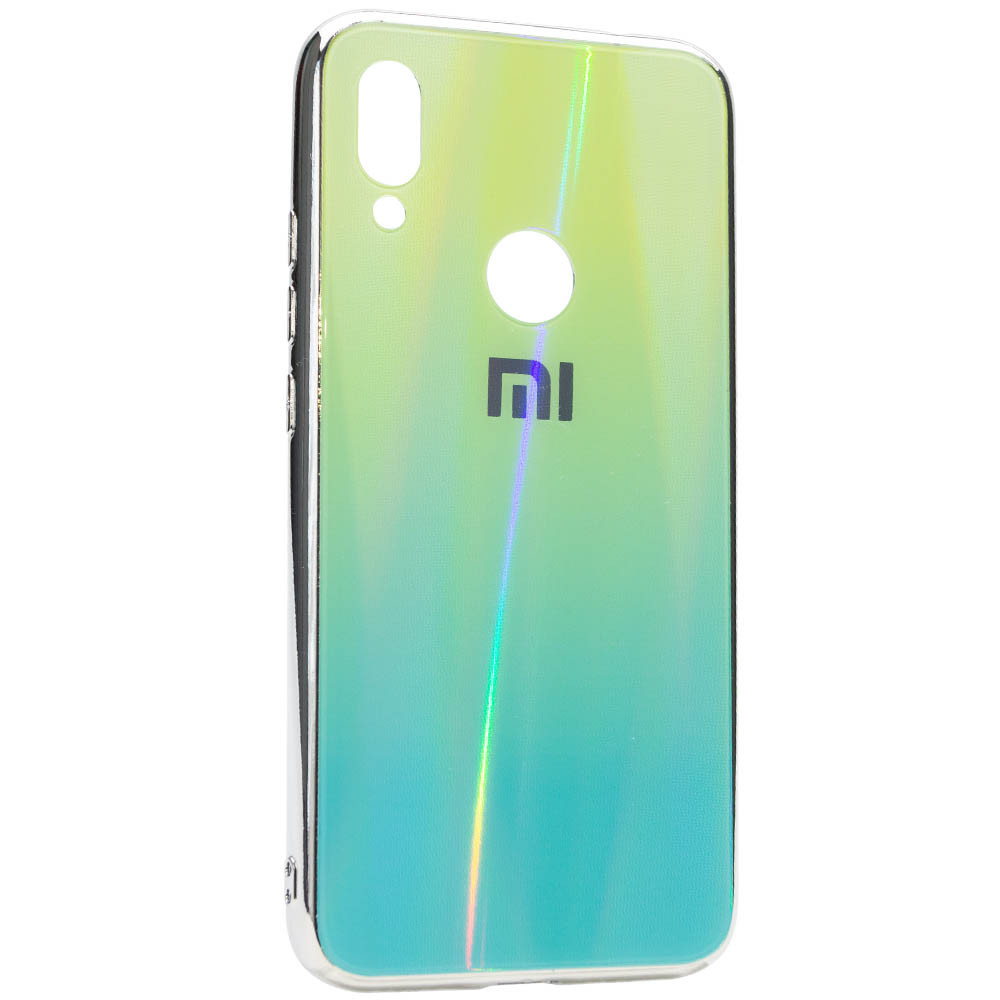 

TPU+Glass чехол Gradient Aurora с лого для Xiaomi Redmi 7 Зеленый (109021)